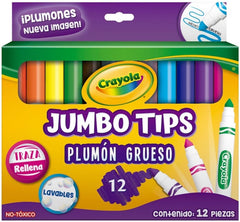 Marcador base Agua JumboTips Grueso Colores Est.c/12 Crayola® 580808 [Estuche] 7501058208088