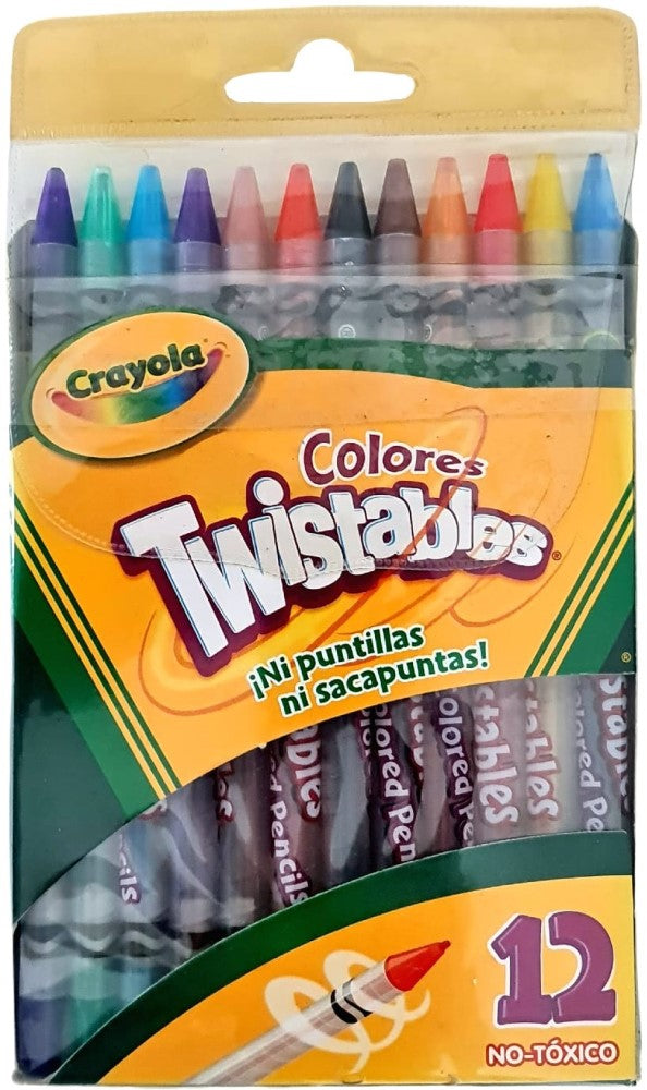 Color SinMadera Twistable Redondo Colores Est.c/12 Crayola® 687408 Estuche 7501058274083