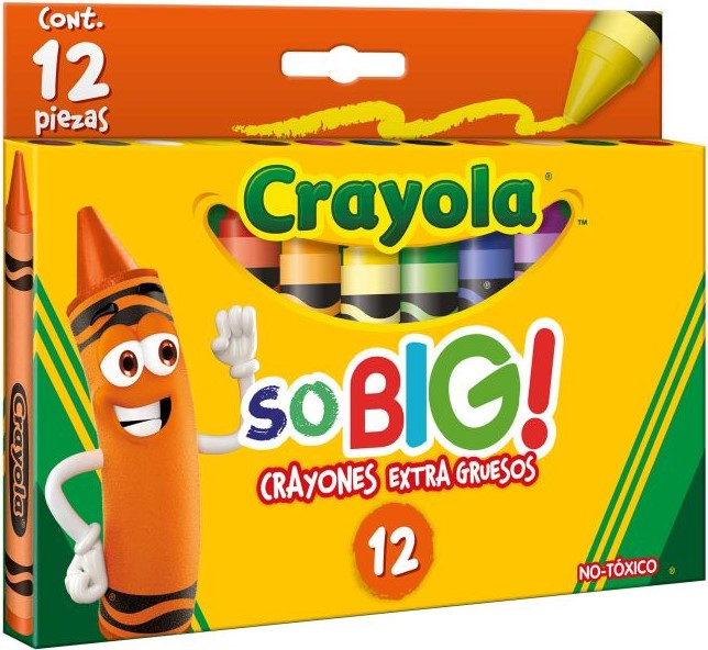 Crayón Jumbo So-Big Colores Est.c/12 Crayola® 521912 Estuche 7501058219121 01