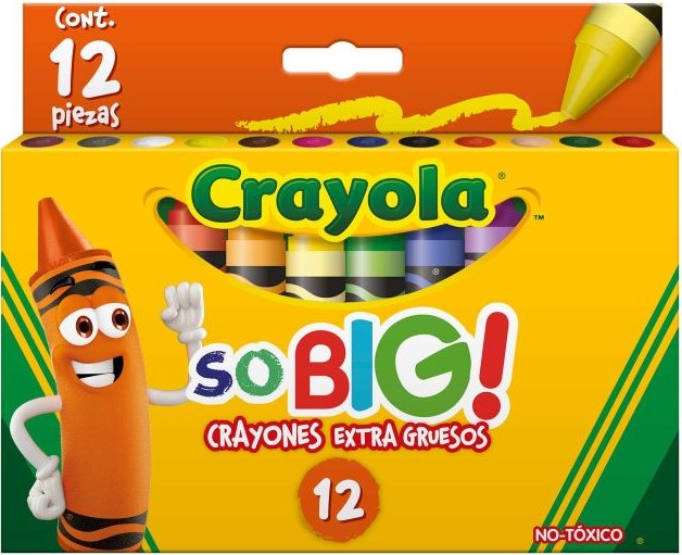 Crayón Jumbo So-Big Colores Est.c/12 Crayola® 521912 Estuche 7501058219121 02