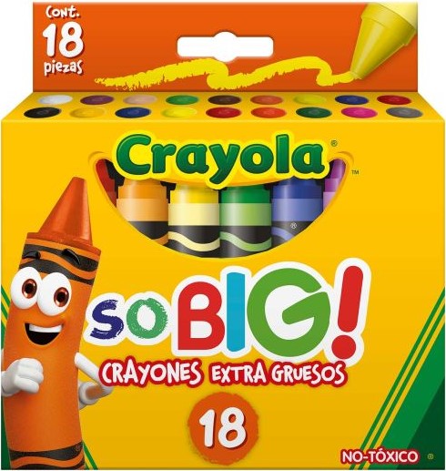 Crayón Jumbo So-Big Colores Est.c/18 Crayola® 521918 Estuche 7501058219183 02