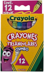 Crayón Triangular Jumbo Colores Est.c/12 Crayola® 524312 Caja 7501058243126 02