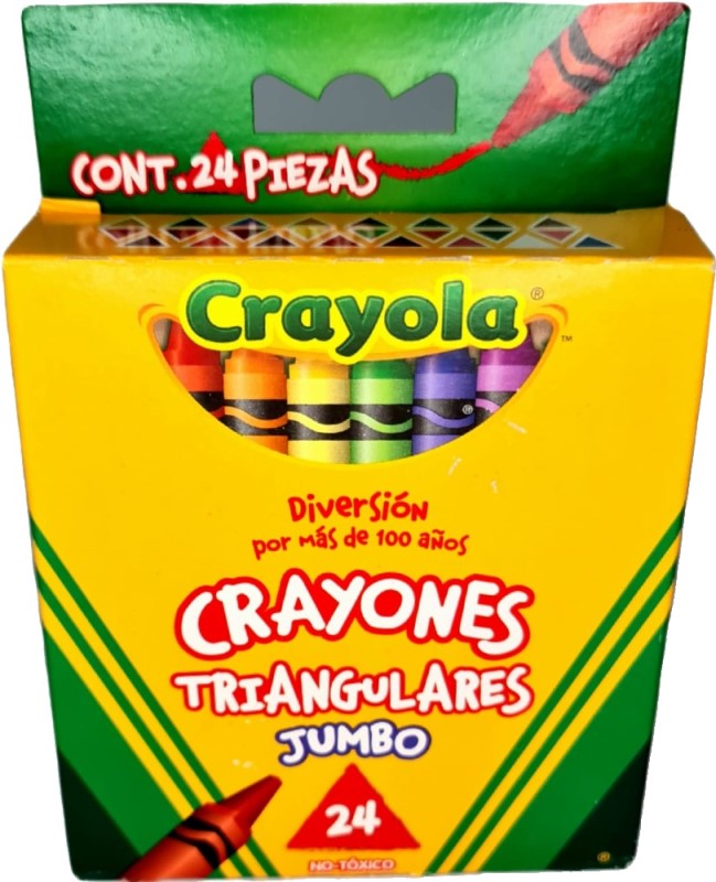 Crayón Triangular Jumbo Colores Est.c/24 Crayola® 524324 Caja 7501058243249 01