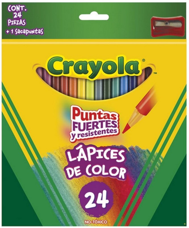Color de Madera Largos Colores Est.c/24 Crayola® 684024 [Estuche] 71662040246 Imagen principal del producto
