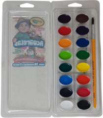 Acuarelas en Plástico c/Pincel Colores Est.c/16 Crayola® 530516 Estuche 7501058253163 02
