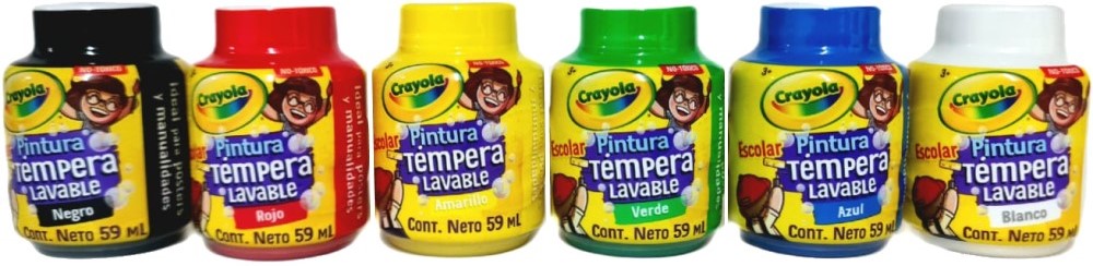 Pintura Témpera Crayola Lavable 59ml Colores (6) Est.c/6 Crayola® 542006 [Estuche] 7501058260406 4