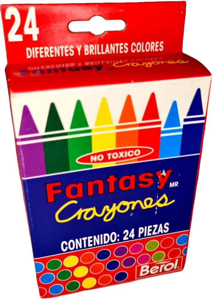 Crayón Fantasy Regular Colores Est.c/24 Berol® [Estuche]