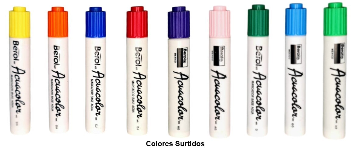 Marcador base Agua Acuacolor Modelo Anterior Colores Berol® [Pieza] Imagen secundaria del producto