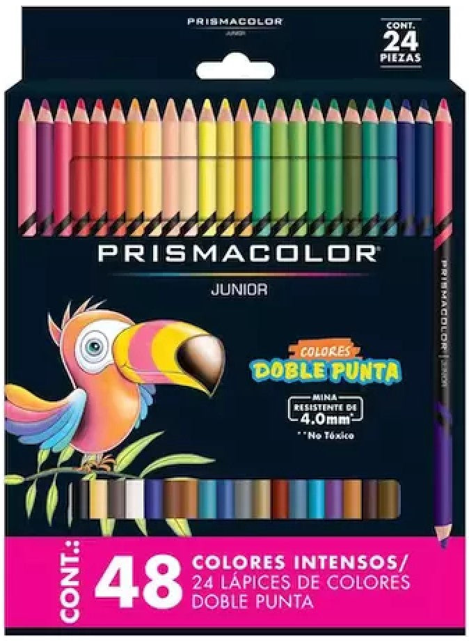 Color de Madera Largos PRISMACOLOR® Junior Doble Colores Est.c/24 PRISMACOLOR® Estuche 70530014808