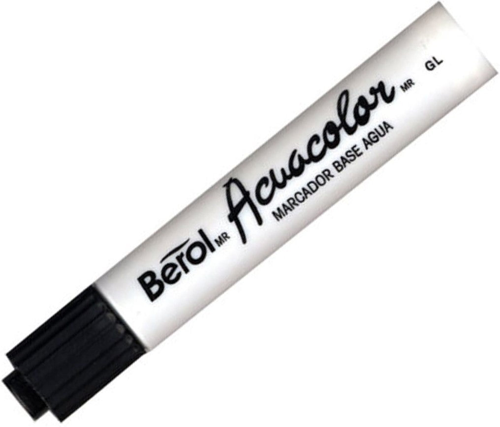 Marcador base Agua Acuacolor Remate Modelo Anterior Tono Negro Berol® 1799311 [Pieza] 7501030607113 Imagen principal del producto