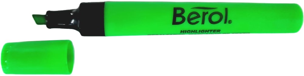 Marcador Textos Resaltador Verde Neón p.cincel Berol® 145 [Pieza]