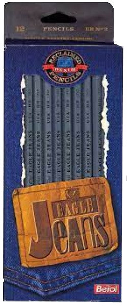 Lápiz Grafito Hexagonal Eagle® Jeans #2 c/12 Berol® 1850 [Caja] 73640018506 2