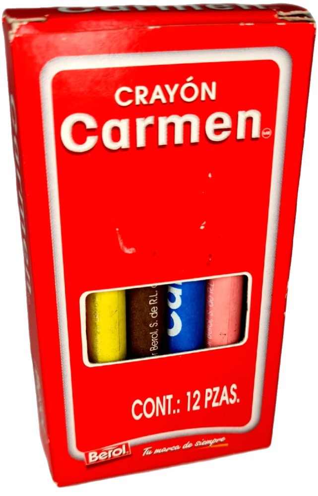 Crayón Carmen Regular Colores Est.c/12 Berol® [Estuche] 7501030608370