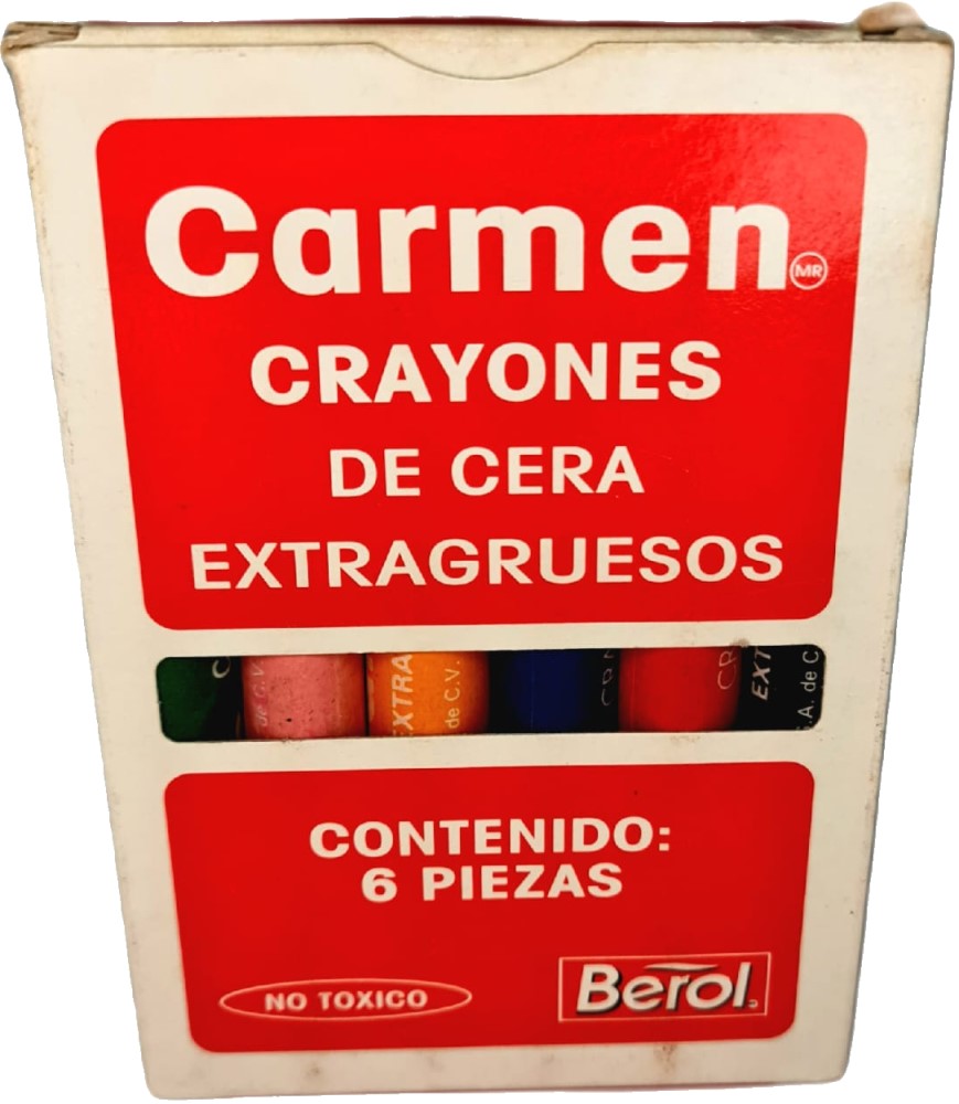 Crayón Jumbo Carmen Colores Est.c/6 Berol® [Estuche] 7501030608400