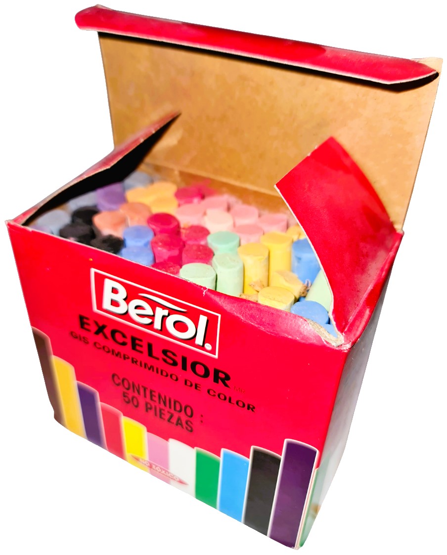 Gis Comprimido Excelsior Colores c/50 Berol® Caja 7501030608554 02