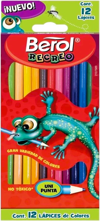 Color de Madera Largos Recreo Colores Est.c/12 Berol® [Estuche] 50103041783