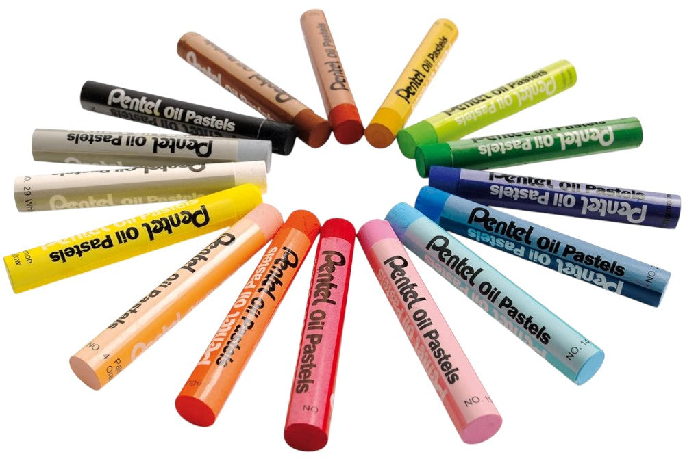 Gis p/Arte Pastel de Aceite c/16 Colores Pentel® PHN-16 Estuche 4711577003580 03