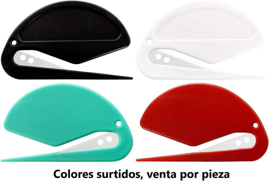 Abre Sobres Plástico Colores 7.6×4.5cm Proesa® [Pieza] Imagen secundaria del producto
