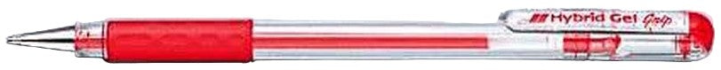 Bolígrafo Gel c/Tapa Hybrid Grip Rojo 0.6mm Pentel® K116-BX [Pieza] 72512093146