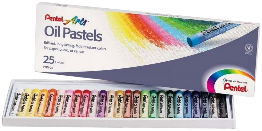 Gis p/Arte Pastel de Aceite c/25 Colores Pentel® PHN-25 Estuche 4711577003597 01