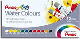 Pintura Acuarela Arts Water Colours c/12 Colores Tubos 5ml Pentel® WFRS-12 Caja 4711577025643 02