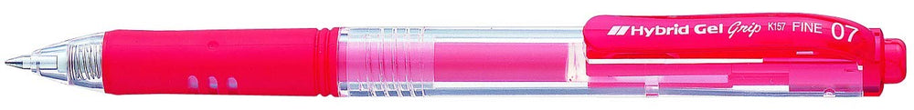 Bolígrafo Retráctil Gel Hybrid Grip Rojo 0.7mm Pentel® K157-B Pieza 01