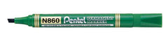 Marcador Permanente Punta Cincel Verde Pentel® N860-D [Pieza] 4902506070494