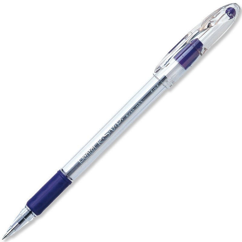 Bolígrafo Gel c/Tapa R.S.V.P. Violeta 0.7mm Pentel® BK90-V Pieza 01
