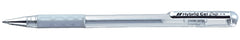 Bolígrafo Gel c/Tapa Hybrid Metallic Grip Plata 0.8mm Pentel® K118-Z [Pieza] 3474377923113