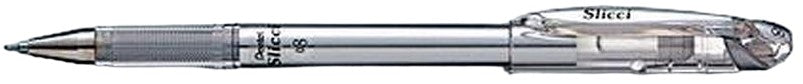 Bolígrafo Gel c/Tapa Slicci Metálico Plata 0.8mm Pentel® BG208-Z [Pieza] 884851000705