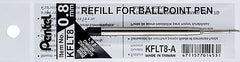 Repuesto p/Bolígrafo B450 0.8mm Negro Pentel® KFLT-8-A [Pieza] 4711577014531