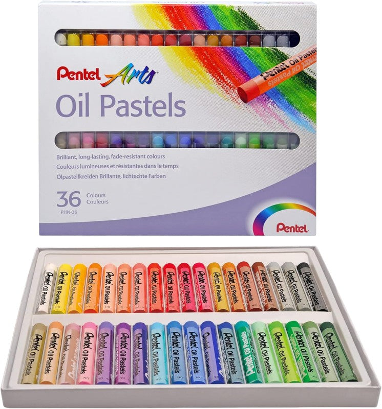 Gis p/Arte Pastel de Aceite c/36 Colores Pentel® PHN-36 Estuche 4711577003603 01