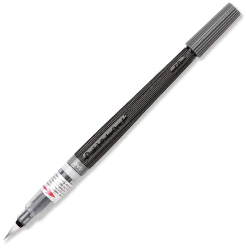 Pincel Recargable Color Brush Recargable Gris Pentel® GFLBP-137 Pieza 841625004994 01