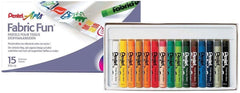Gis p/Arte Pastel para Tela c/15 Colores Pentel® PTS-15 Estuche 5011433901296 01