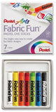 Gis p/Arte Pastel para Tela c/7 Colores Pentel® PTS-7 Estuche 72512009260