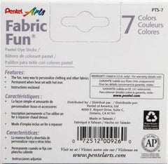Gis p/Arte Pastel para Tela c/7 Colores Pentel® PTS-7 Estuche 72512009260 02