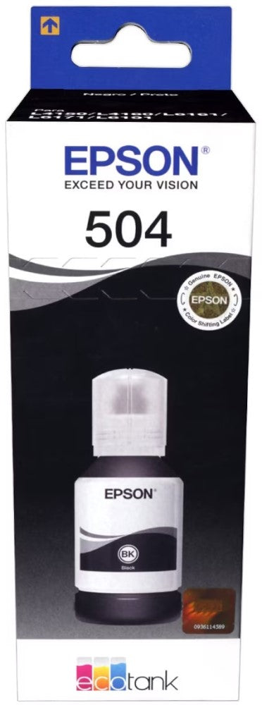 Tinta p/Impresora Caducad Epson L4150/L4160Ver Nota Negro C13T03N12A Epson® T504120-AL [Pieza] 10343938748 Imagen principal del producto