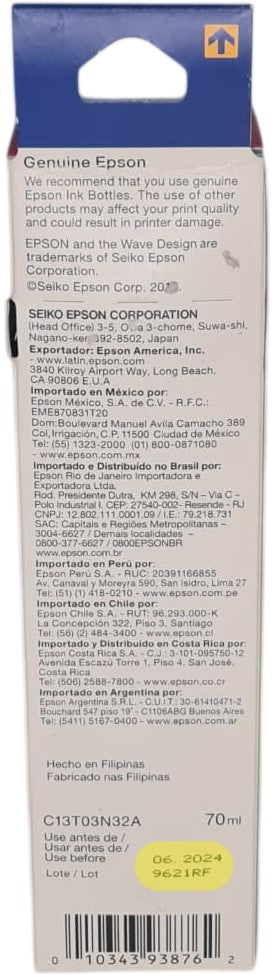 Tinta p/Impresora Caducad Epson L4150/L4160Ver Nota Magenta C13T03N32A Epson® T504320-AL [Pieza] 10343938762 3