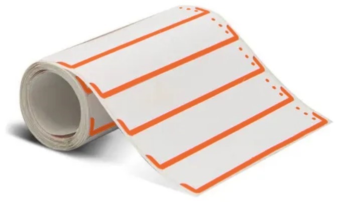Etiqueta p/Fólder c/100 Rollo Naranja 85×17mm Lesa® Pieza 7501036700931 01