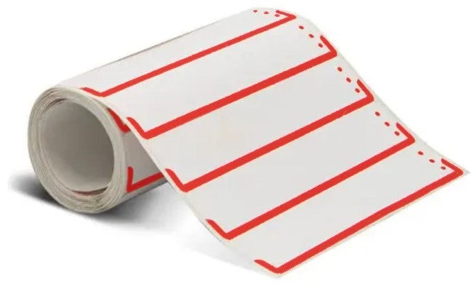 Etiqueta p/Fólder c/100 Rollo Rojo 85×17mm Lesa® Pieza 7501036700948 01