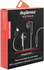 Audífonos Alámbricos USB C Platinum Negro/Plata duplimax® 112041 [Pieza] 796643073869 2