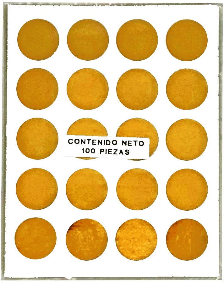 Etiqueta Adhesiva Circulo c/100 o Oro 23mm Lesa® Nº.151 Bolsa 7501036707022 01