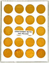 Etiqueta Adhesiva Circulo c/100 o Oro 23mm Lesa® Nº.151 Bolsa 7501036707022 01