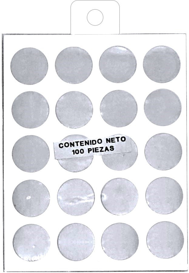 Etiqueta Adhesiva Circulo c/100 o Plata 23mm Lesa® Nº.151 Bolsa 7501036707039 01