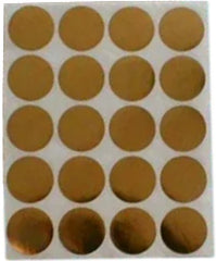 Etiqueta Adhesiva Circulo c/100 o Oro 32mm Lesa® Nº.150 Bolsa 01