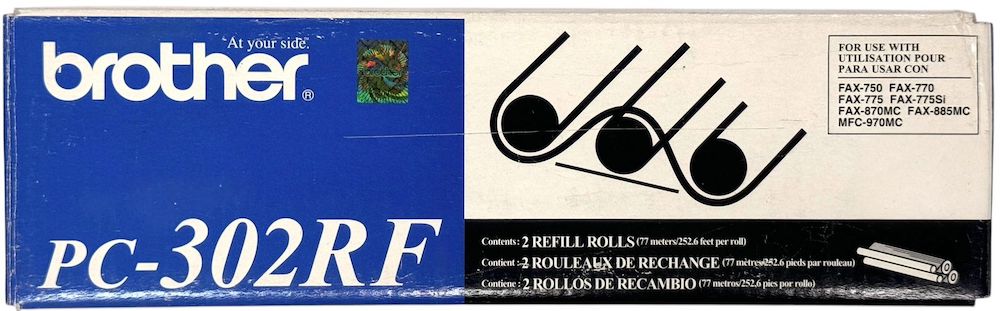 Cinta p/Fax c/2 Brother® PC-302RF [Pieza] 12502054528