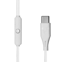 Audífonos Alámbricos USB C cable 1.2m Blanco Super Bass Vorago® EP-306-WH [Pieza] 7503044580505 2