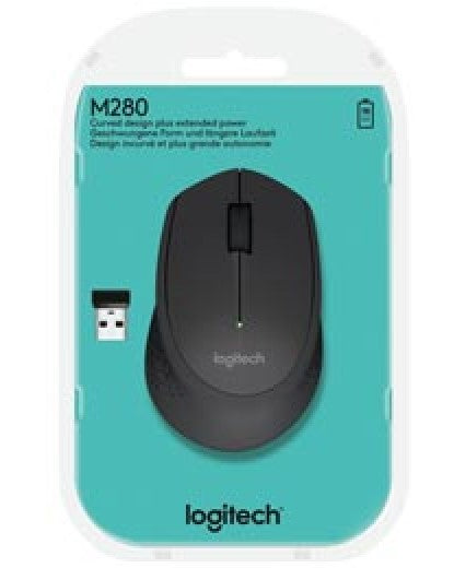 Mouse Óptico Inalámbrico USB Negro Logitech® M280 [Pieza] 97855107435