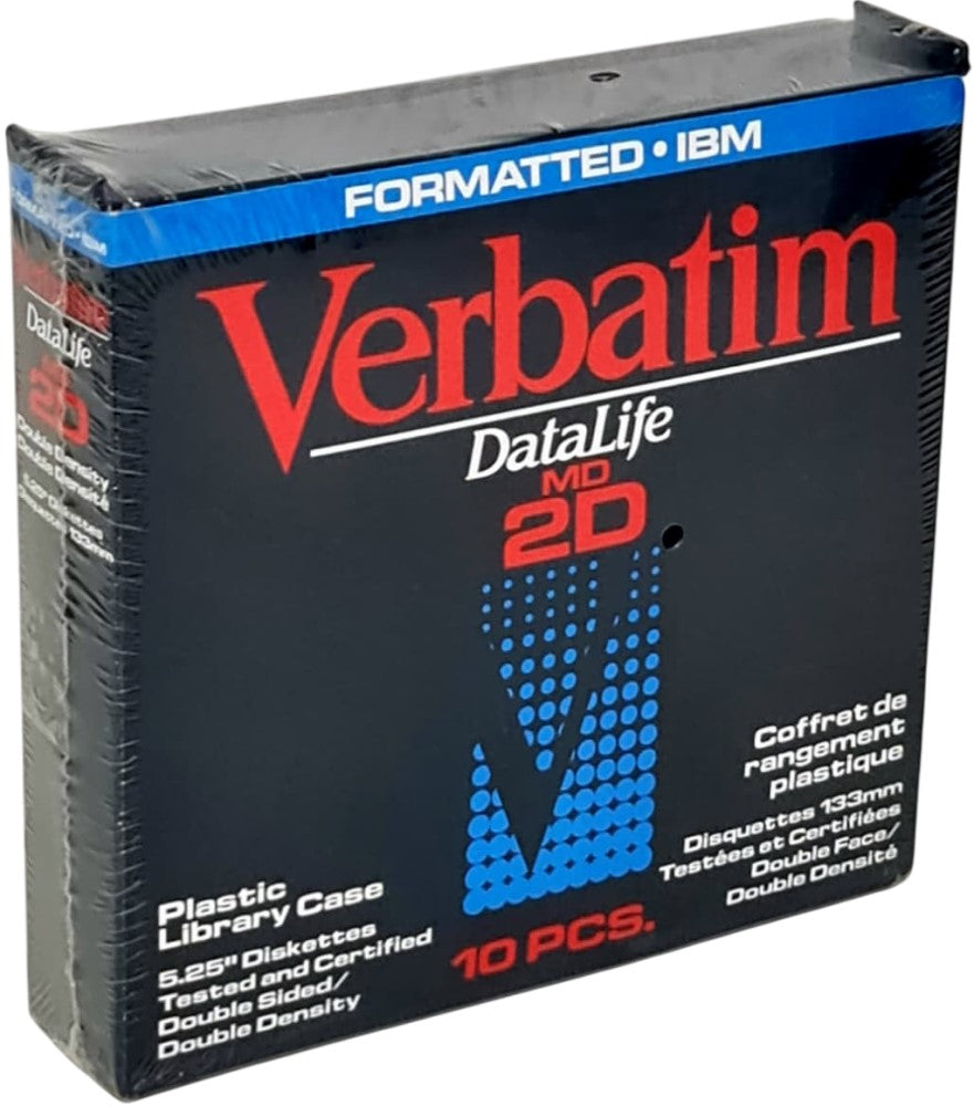 Diskettes Format IBM Caja Rigida 5¼ c/10 DD Verbatim® 18191 [Pieza] 23942181910