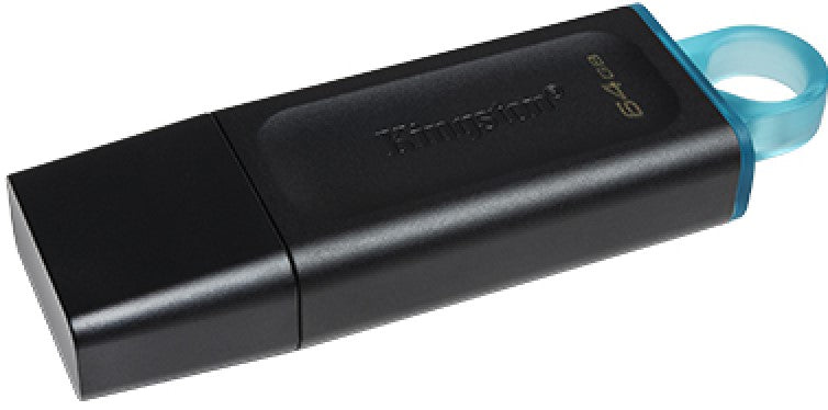 Memoria USB 3.2 Gen1 DataTraveler® 64gb Black + Teal Exodia™ Kingston® DTX/64GB [Pieza] 740617309829 3